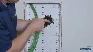 Installing the Cable Routing Ring in a Structured Media Center