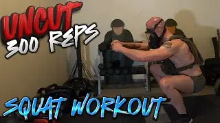 300 Gas Mask Plate Carrier Squats, Training for Crosstraining, Military Fitness, Fightsport