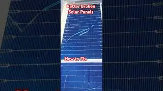 How to Fix Broken solar panel with epoxy #Broken Solar #solarconverter #epoxy