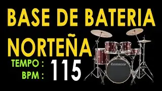 RITMO DE BATERÍA NORTEÑA TEMPO 115