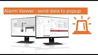 GENESIS64 : Alarm Viewer : send data to Popup display