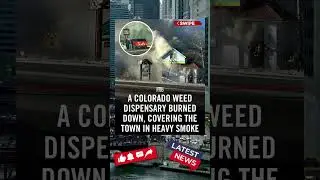 A COLORADO WEED DISPENSARY BURNED DOWN, COVERING THE TOWN IN HEAVY SMOKE