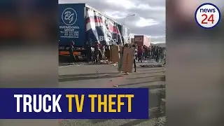 WATCH | Trucks looted of televisions during De Doorns protest