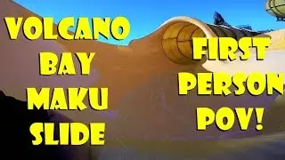 Volcano Bay Maku Round Raft Slide First Person POV In 4K Universal Orlando Resort!