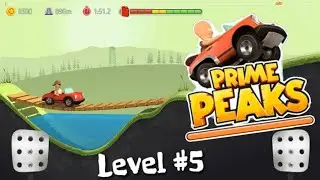 Hill Climb Racing Alternative - Prime Peaks: Green Forest Level #5 Gameplay
