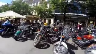 Praha, moto and car street show, June 2016 - Прага, выставка старых байков и авто