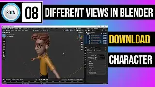 3D Animation Course Class 08 | Different views in Blender