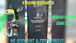 REDMI 7A MI ACCOUNT & FRP REMOVE LATEST METHOD WITH MRT ONE CLICK