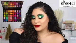 COLORFUL CHRISTMAS GLAM MAKEUP | BPERFECT CARNIVAL 3 LOVE TAHITI PALETTE