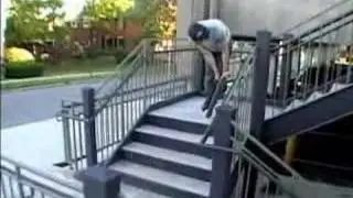 Weird use of a skateboard