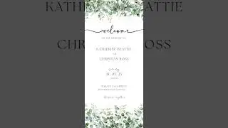 Wedding Video E-invite, Wedding Invitation, Animated Card, Modern Template, Minimalist Evite
