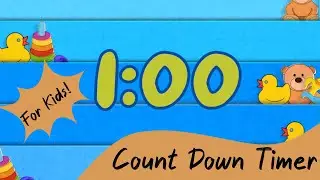 1 Minute Countdown Timer for Kids | Fun & Colorful #calmcomforts #1minutetimer
