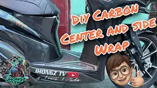 DIY CARBON STICKER WRAP | CENTER AND SIDE FAIRINGS |