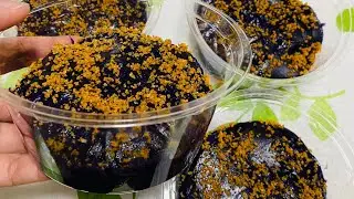 Kalamay ube  &mdash; is a classic Filipino kakanin (rice cake)