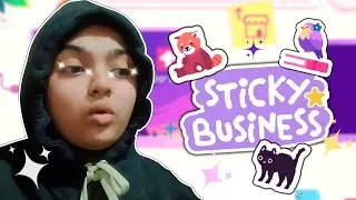 creating goofy ahh stickers in Sticky Business ✨