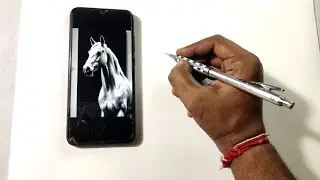 How to draw horse drawing, Outline drawing tutorial 😍