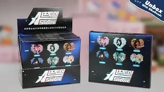 Распаковка акриловой наклейки на холодильник Alien Stage Rabbit Series Pixel Heart в закрытой кор...