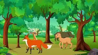 भेड़िये और हिरण की कहानी || wolf and deer story || Hindi moral stories || @edustaranimations