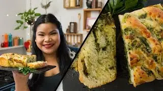 Braided Cheesy Garlic Bread l Jen Phanomrat