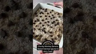 Chunky Monkey Banana Baked Oatmeal Recipe