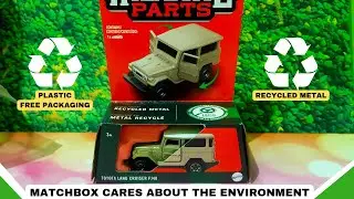 Toyota Land Cruiser FJ40 By Matchbox - Plastic Free Packaging And Recycled Metal