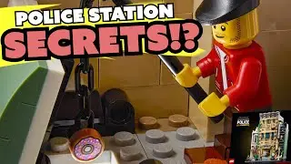 SECRETS in LEGO 10278 Police Station! | Creator Expert Modular Building 2021 Set Review and Lights