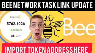 BEE 🐝 NETWORK LATEST UPDATE REAL CONTACT ADDRESS HOW TO IMPORT STEP BY STEP COPY AND PASTE