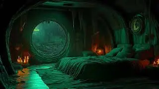 🏴&zwj;☠️ Cozy Captain&rsquo;s Quarters | Lantern Crackle & Ocean Storm ASMR for Deep Relaxation