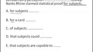 From an experiment using special extrasensory perception cards