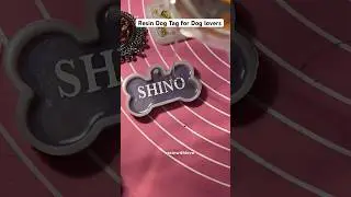 Resin Dog tag tutorial| how to make resin tag #dogtags #dog #resintag #resinpettag #smallbusiness