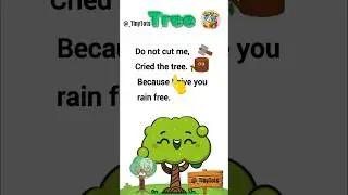 Tree English Poem 🌴🌳 | Nursery rhymes | Poems | Kids Poems  👶👧👦 Poems | Tiny Tots #shorts