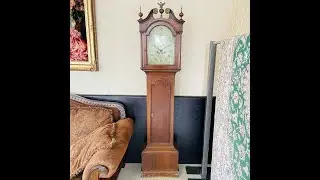 アンティーク 1900年代  オーク材 イギリス ロングケースクロック [ Antique and Reuse Fynd]  FYND-0000308【Fynd 商品動画】
