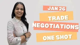 CA Foundation Jan 26 Economics revision Marathon Chapter 9 Unit 3 Trade Negotiations by CA meenal