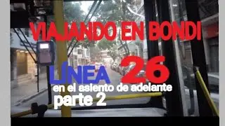 viajando en colectivo por Buenos Aires, l&iacute;nea 26, Caballito - Almagro, BUS RIDING