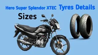 Hero Super Splendor XTEC Tyre Size Guide | Front & Rear Tyre Info @TyresInfo