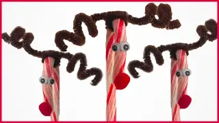 How to Make DIY Candy Cane Reindeer