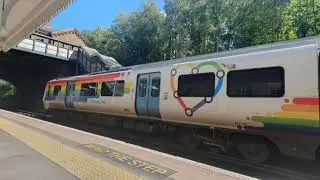 Trains at 8 Stations On The Brighton Mainline Incl The 375 Working 5Y77 ECS to London Bridge 2025
