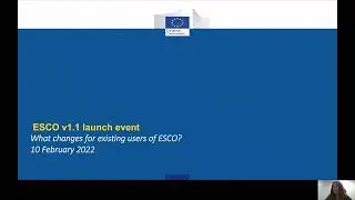 ESCO v.1.1 launch event - What changes for existing users of ESCO?