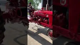 Dave Wagner service shop.  1953 Farmall Super M. 5/19/23