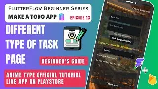 How to Create a Todo Task Type Page in FlutterFlow | Categorize & Auto-List Tasks
