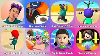 Rat Dace Survival  Master, Squid Game 3D, Prison Survival Challege, Survival Block Fatal Challenge