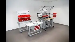 Tables de travail LEAN (r&eacute;glable en hauteur)