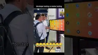 😂 Developer testing vs Tester testing #testing #shorts
