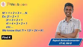PiVerb.com| Class 7 & 8 | Factorial Question | NMTC Sub Junior | AMC 8