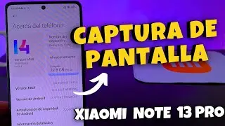 XIAOMI Note 13 Pro 👉📸 How to easily take a screenshot and capture a screen