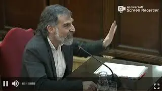 Jordi Cuixart y su tono chulesco en el Juicio del Proces