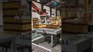 Automatic heavy load weight cartons box palletizing machine boxes palletizier equipment