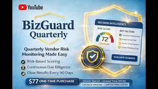 BizGuard Quarterly: Continuous Vendor Monitoring for Small Businesses (No GRC Platform Needed)
