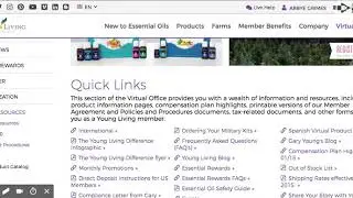 How access your Young Living link builder