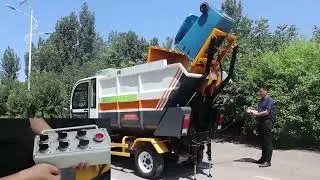 The carriage is made of 201 stainless steel sheet metal, self-unloading, and can be dockedwith large